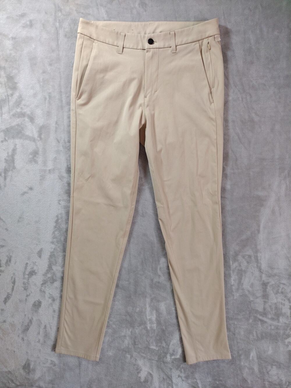Lululemon Slim Commission Pants Mens 31x31 Khaki Warpstreme Preppy Golf Athletic